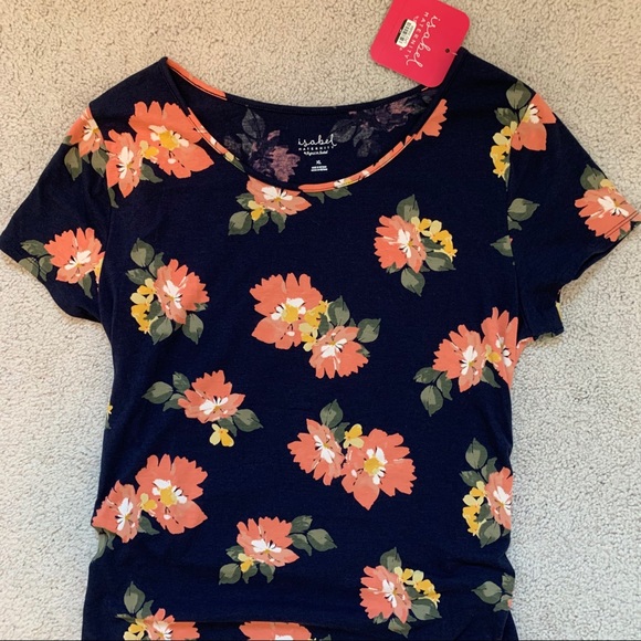 Maternity Floral T-Shirt Dress - Picture 10 of 12